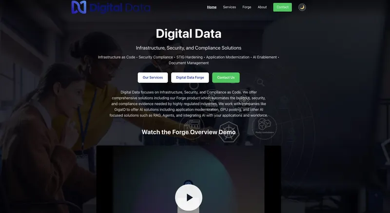 Screenshot of Digital Data 